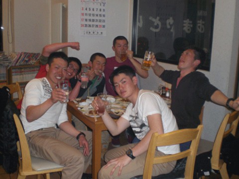 昨夜のお客さま!楽しい宴♪