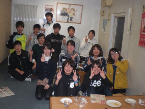 昨夜のお客さま!帯広畜大ハンドボール部の新歓♪