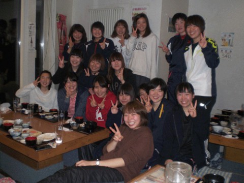 昨夜のお客さま!帯広畜大バレー部新歓♪