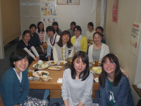 昨夜のお客さま!畜大うまぶ新歓コンパ♪