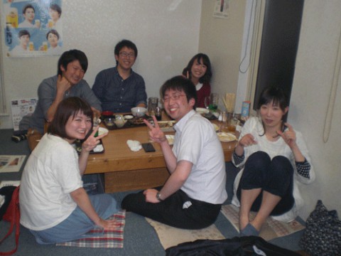 昨夜のお客さま!優勝を願って♪