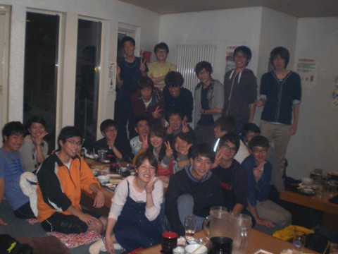 昨夜のお客さま!帯広畜大テニス部のみなさん♪