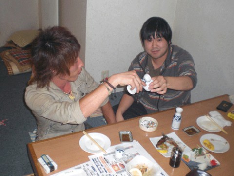 昨夜のお客さま!友と飲む酒♪