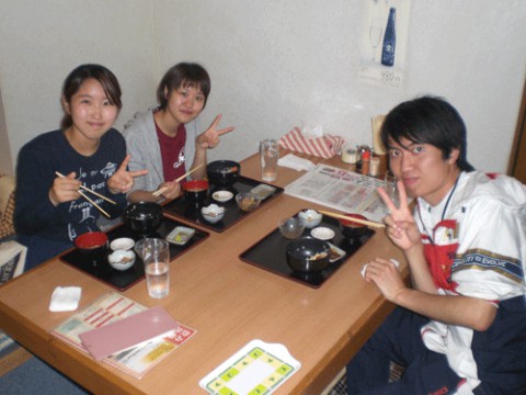 昨夜のお客さま!帯広畜大生の650円ディナー♪