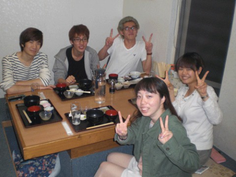 昨夜のお客さま!畜大生のディナー♪