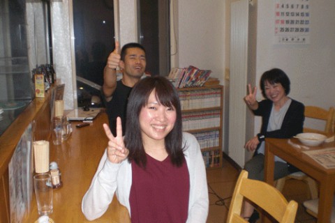 昨夜のお客さま!懐かしい笑顔とコラボ♪