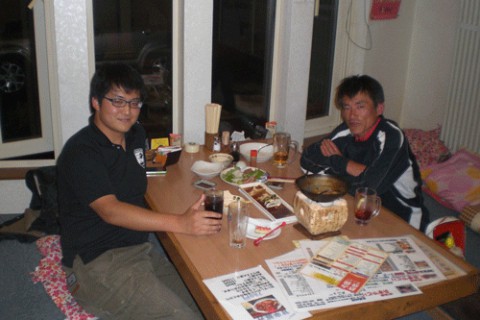 昨夜のお客さま!常連の畜大生とお父さん♪