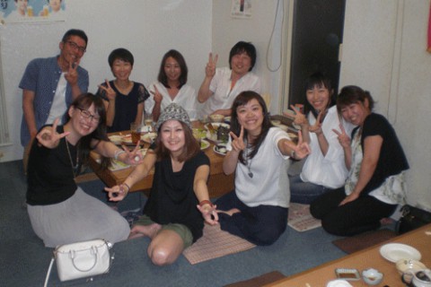 昨夜のお客さま!第八中学校バド部同窓会♪