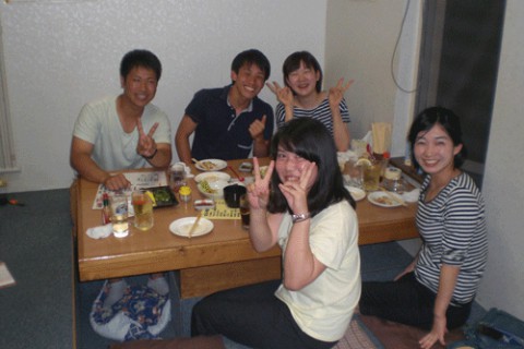 昨夜のお客さま!若い笑顔が咲きました♪