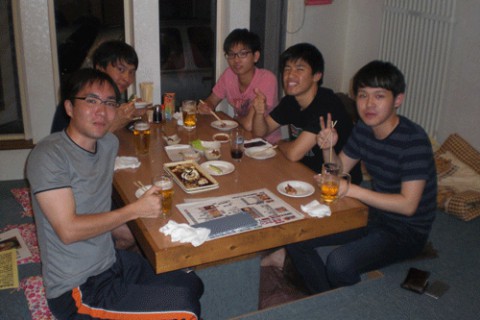 昨夜のお客さま!夏だぁビールが美味いぜぇ♪