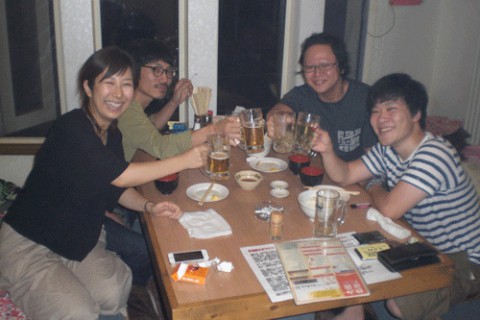 昨夜のお客さま!彼女の笑顔にかんぱ~い♪