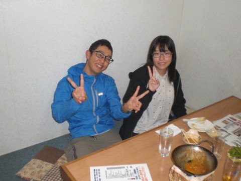 昨夜のお客さま!畜大生のディナー♪