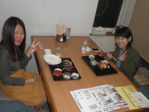 昨夜のお客さま!女子大生のディナー♪