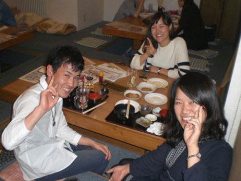 昨夜のお客さま!畜大生のディナー♪