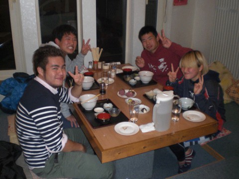 昨夜のお客さま!畜大生のディナー♪