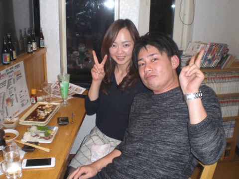 昨夜のお客さま!愛しいカップル♪