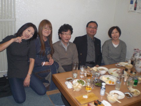 昨夜のお客さま!楽しい宴♪