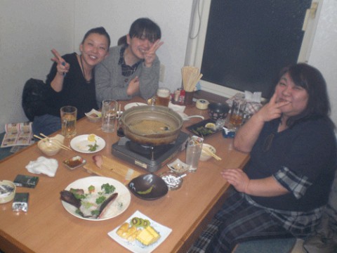 昨夜のお客さま!今夜はかんぱ～い♪