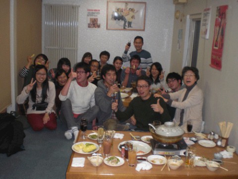 昨夜のお客さま!国際色が豊かな宴会♪