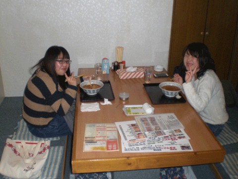 昨夜のお客さま!炭焼ホルモンラーメン食べたぞぅ♪