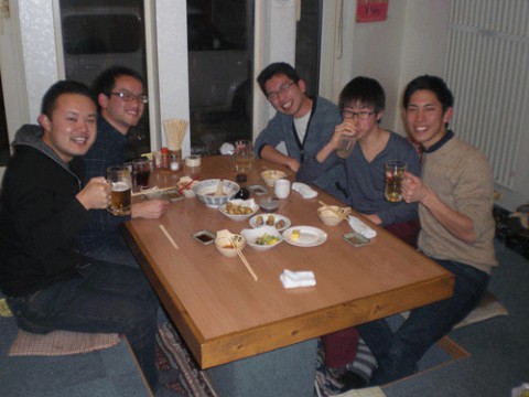 昨夜のお客さま!友と飲む酒♪