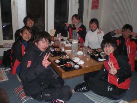 昨夜のお客さま!畜大生のディナー♪