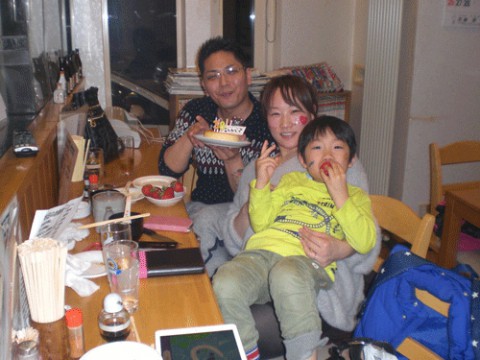 昨夜のお客さま!お誕生日おめでとうございます♪