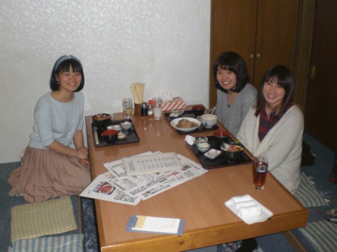 昨夜のお客さま!彼女たちは帯広の畜大生♪