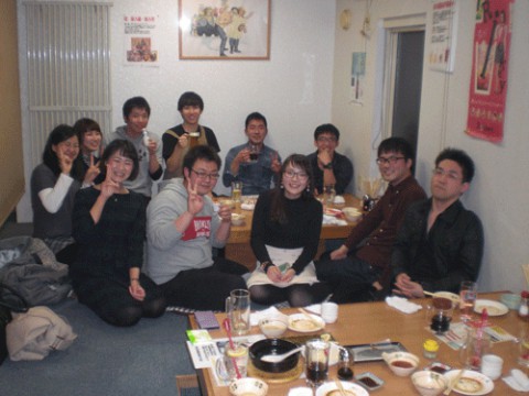 昨夜のお客さま!帯広畜大 研究室歓迎会♪