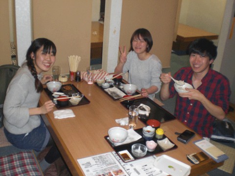 昨夜のお客さま!畜大生のディナー♪