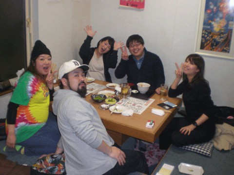 昨夜のお客さま!笑顔でかんぱ～い♪