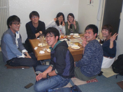 昨夜のお客さま!みんなでかんぱ～い♪