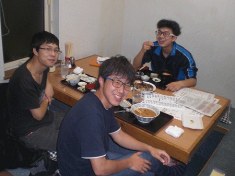 昨夜のお客さま!畜大生のディナー♪