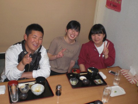 昨夜のお客さま!帯広の畜大生♪