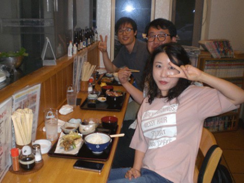 昨夜のお客さま!韓国から♪