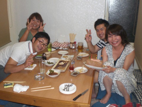 昨夜のお客さま!お誕生会♪
