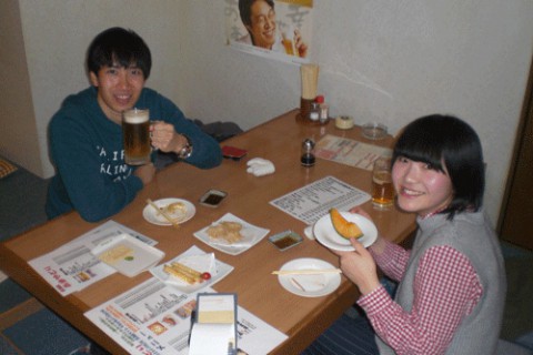 昨夜のお客さま!バイト君いらっしゃ~い♪