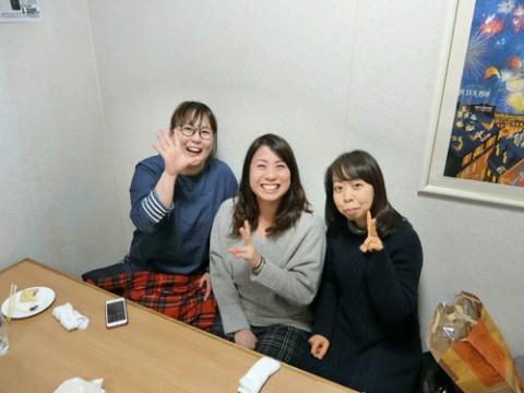 昨夜のお客さま!笑顔でかんぱ~い♪