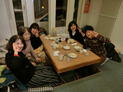昨夜のお客さま!ご家族で新年の宴♪