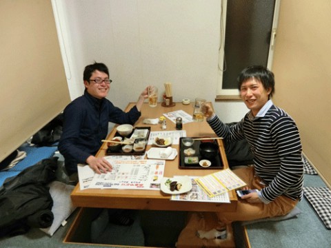 昨夜のお客さま!男の友情♪