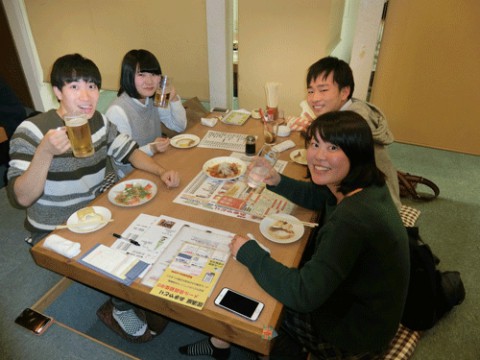 昨夜のお客さま!仲間たちと飲む酒♪