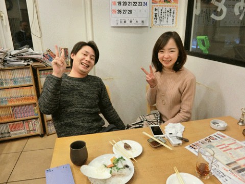 昨夜のお客さま!大和なでしこの嫁さんと♪