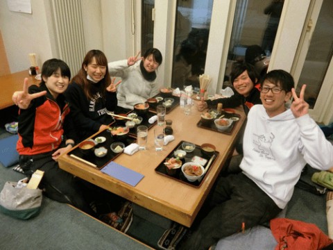 昨夜のお客さま!畜大生のディナー♪