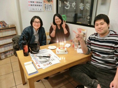 昨夜のお客さま!お誕生日♪