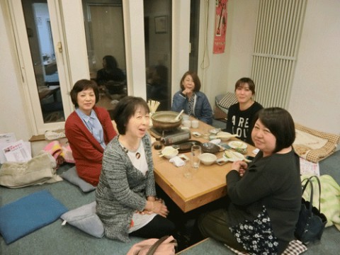 昨夜のお客さま!今夜は宴会よ♪