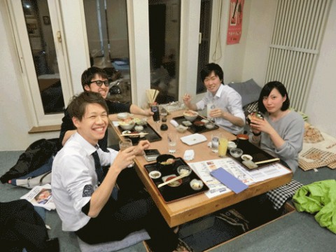 昨夜のお客さま!帯広畜大院生のディナー♪