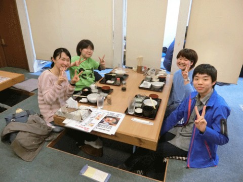 昨夜のお客さま!畜大生のディナー♪