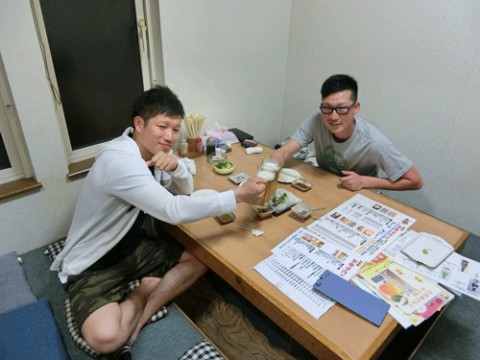 昨夜のお客さま!友と飲む酒♪