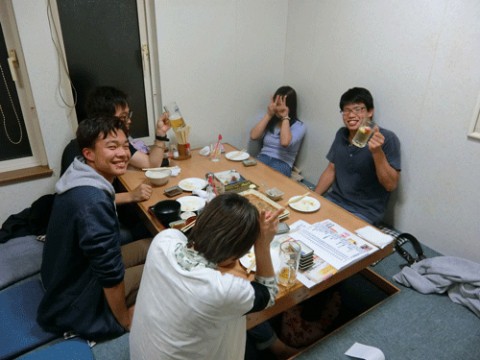 昨夜のお客さま!畜大生のディナー♪