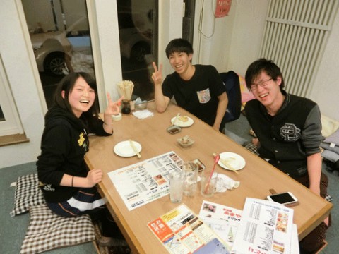 昨夜のお客さま!バイト君とお友達♪